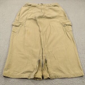 Joe Boxer Baggy Cargo Pants Mens 38 Y2K Skater Grunge Military Beige Wide Leg